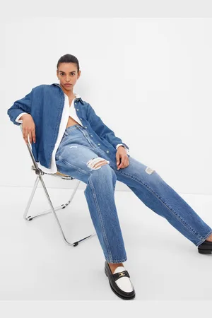 GAP Dámská džínová košile oversized Washwell