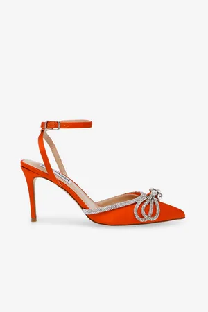 Steve Madden Oranžové dámské saténové lodičky