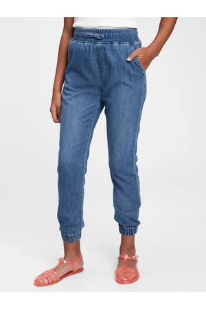 GAP Modré holčičí dětské džíny joggers with Washwell