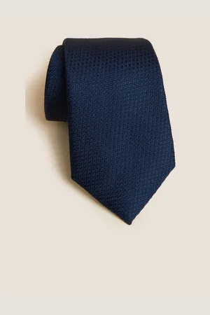 Marks & Spencer Tmavě pánská kravata ze 100% hedvábí s texturou