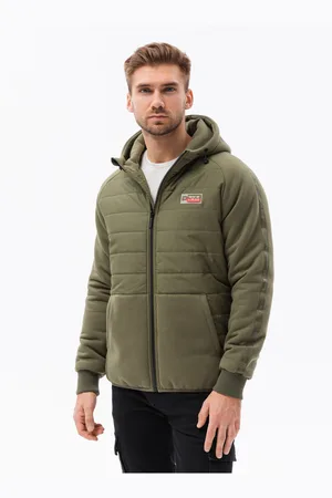 Ombre Clothing Pánská lehká bunda s kapucí