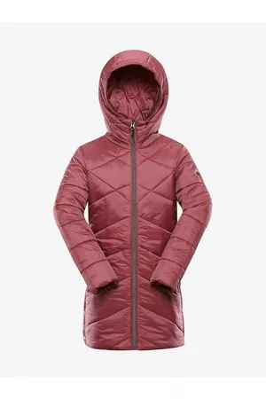 Alpine Tmavě růžový holčičí zimní prošívaný kabát TABAELO