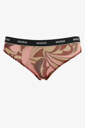 HUGO BOSS Růžové dámské vzorované kalhotky