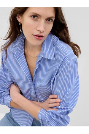 GAP Dámská pruhovaná crop top košile