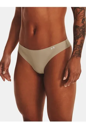 Under Armour Sada tří dámských tang v béžové barvě PS Thong 3Pack
