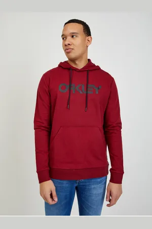 Oakley Červená pánská mikina s kapucí