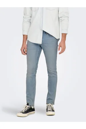 Only & Sons Světle modré pánské slim fit džíny Loom