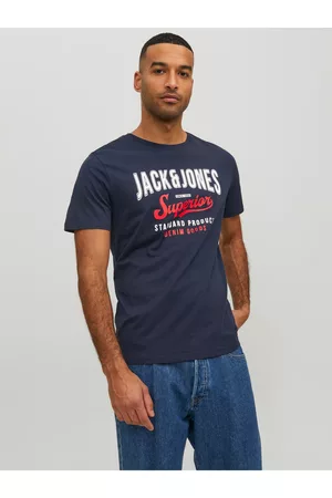 JACK & JONES Muži Trička - Tmavě modré pánské tričko