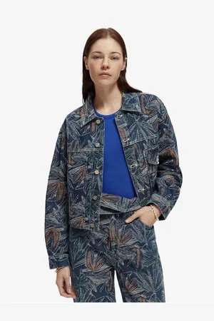 Scotch&Soda Dámská vzorovaná džínová bunda