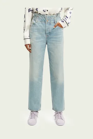 Scotch&Soda Světle modré dámské široké džíny