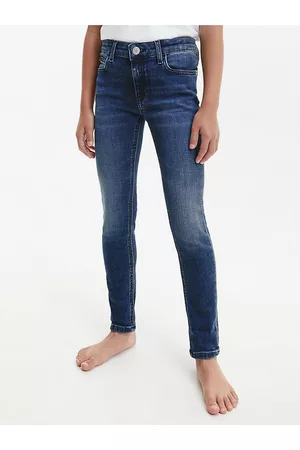 Calvin Klein Tmavě modré holčičí skinny fit džíny
