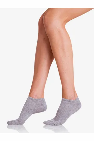 Bellinda Sada dvou párů dámských ponožek v šedé barvě COTTON IN-SHOE SOCKS 2x
