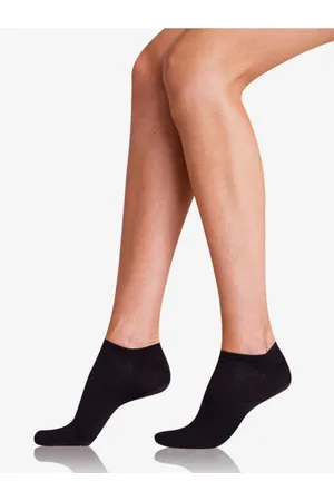 Bellinda Sada dvou dámských ponožek v černé barvě COTTON IN-SHOE SOCKS 2x