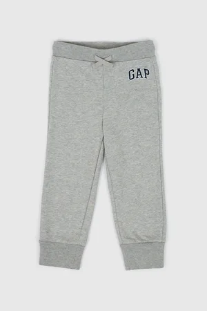 GAP Šedé klučičí tepláky boy logo joggers