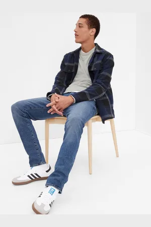 GAP Modré pánské skinny fit džíny