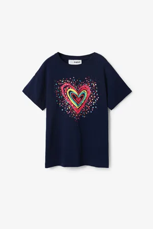 Desigual Tmavě modré holčičí tričko Heart