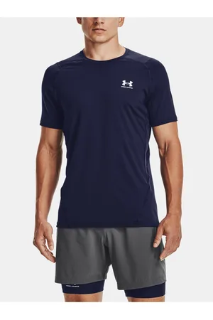 Under Armour Tmavě modré sportovní tričko HG Armour Fitted SS