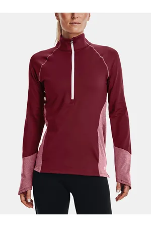 Under Armour Mikina UA ColdGear 1/2 Zip-RED