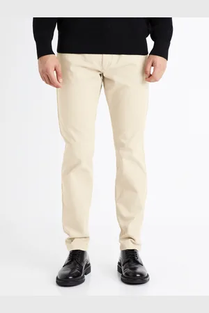 Celio Béžové pánské chino kalhoty Tocharles
