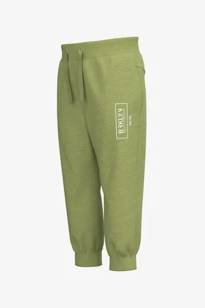 NAME IT Světle zelené klučičí tepláky Valon