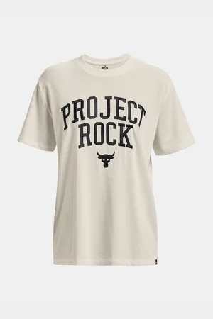 Under Armour Smetanové dámské oversize tričko Project Rock Hwt Campus T