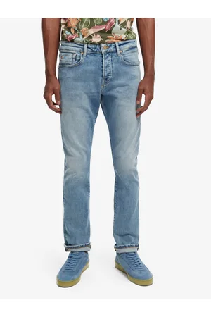 Scotch&Soda Modré pánské straight fit džíny