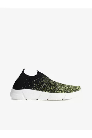 Geox Chlapci Tenisky - Zeleno-černé klučičí slip on tenisky