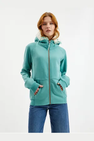 Rip Curl Modrá dámská mikina se zipem a kapucí