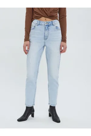 VERO MODA Světle modré straight fit džíny Brenda