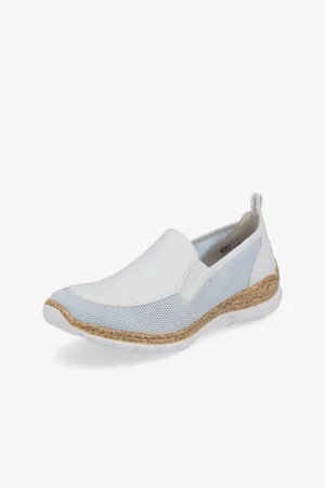 Rieker Modro-bílé dámské slip on tenisky