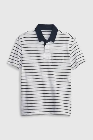 GAP Modro-bílé klučičí pruhované polo tričko