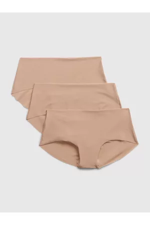 GAP Sada tří dámských kalhotek v béžové barvě