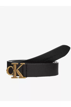 Calvin Klein Černý dámský kožený pásek