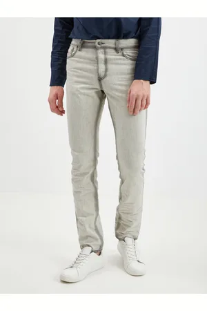 Diesel Světle šedé pánské slim fit džíny