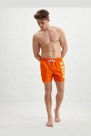 HUGO BOSS Oranžové pánské plavky HUGO