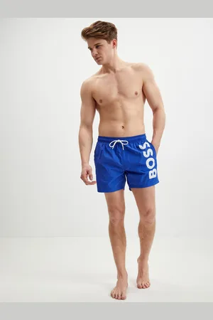 HUGO BOSS Modré pánské plavky HUGO