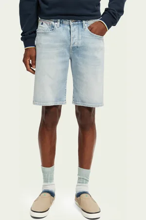 Scotch&Soda Světle modré pánské džínové kraťasy
