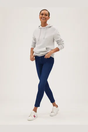 Marks & Spencer Modré dámské skinny fit džíny