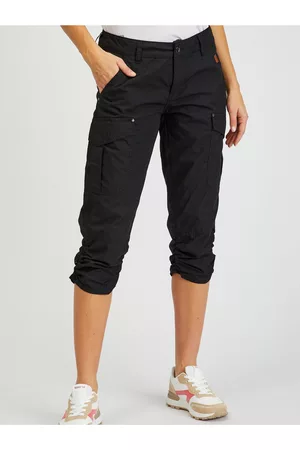 sam 73 Ženy Capri - Černé dámské tříčtvrteční kalhoty SAM73 Fornax