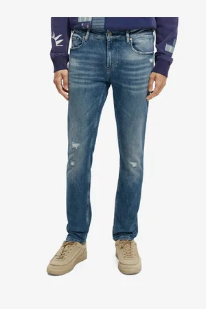 Scotch&Soda Modré pánské džínové kalhoty