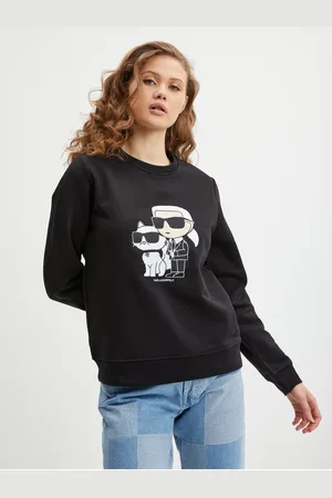 Karl Lagerfeld Černá dámská mikina Ikonik