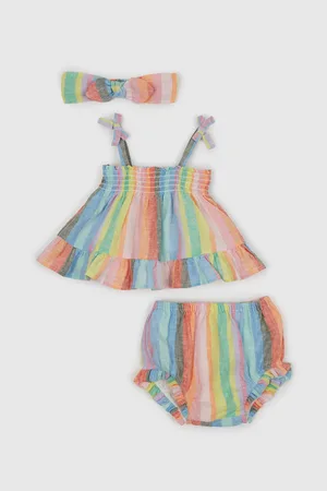 GAP Barevný holčičí pruhovaný set