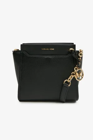Michael Kors Černá dámská kožená crossbody kabelka