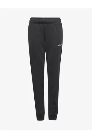 adidas Dívky Tepláky - Černé holčičí tepláky s kapsami na zip Track Pants
