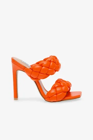 Steve Madden Oranžové dámské sandály na podpatku