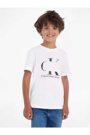 Calvin Klein Chlapci Trička - Bílé klučičí tričko