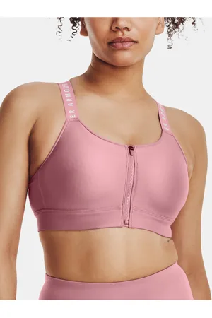 Under Armour Podprsenka UA Infinity High Bra Zip-PNK