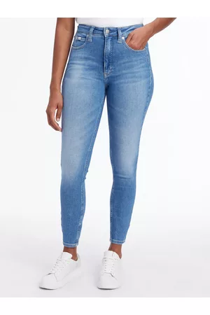 Calvin Klein Ženy Skinny - Světle modré dámské zkrácené skinny fit džíny