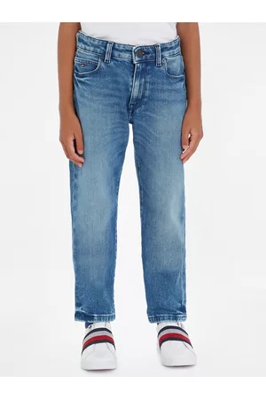 Tommy Hilfiger Chlapci Rovné nohavice - Modré klučičí straight fit džíny