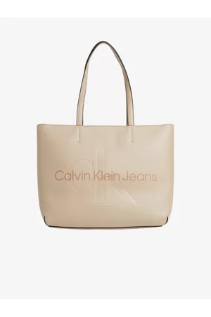 Calvin Klein Ženy Do ruky - Béžový dámský shopper